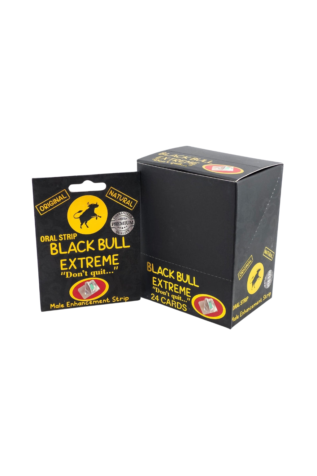 Black Bull Extreme Oral Strip Box