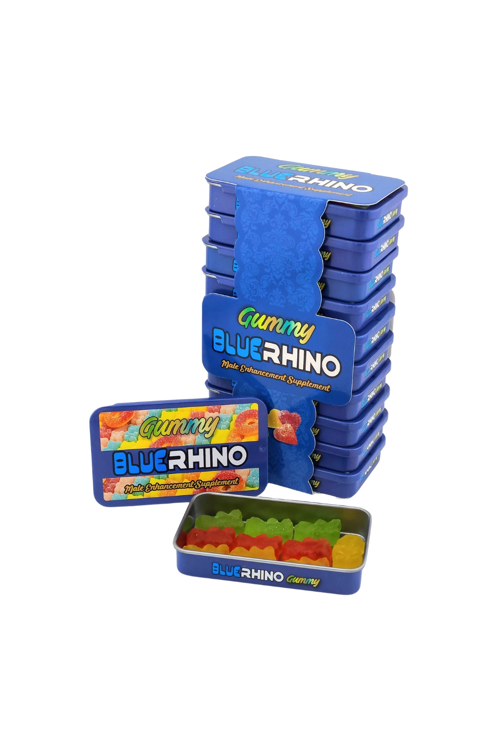 BlueRhino Gummy Tin Box (Pack of 10)