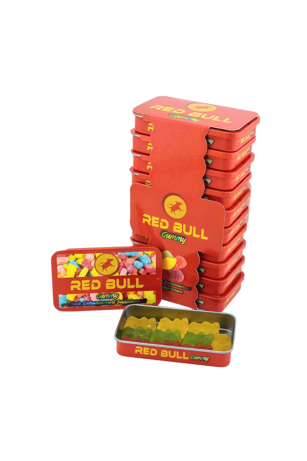 Red Bull Gummy Tin Box (Pack of 10)