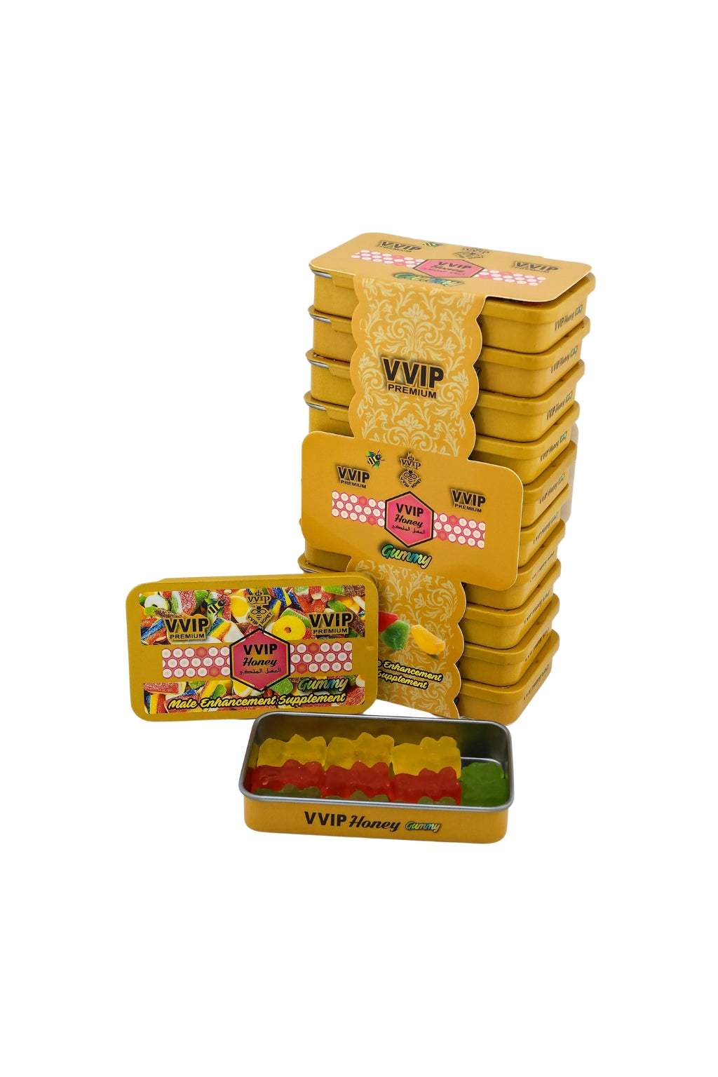 VVIP Honey Gummy Tin Box (Pack of 10)