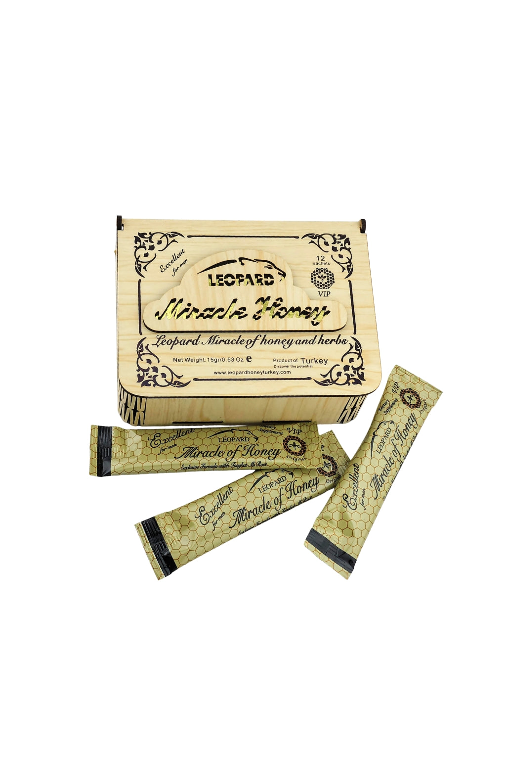 Leopard Miracle of Honey Wooden Box