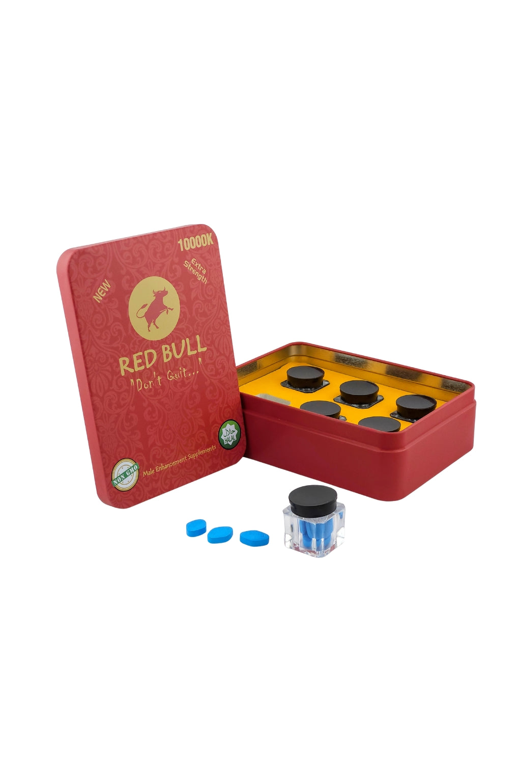 RED BULL 10000K PILL TIN BOX