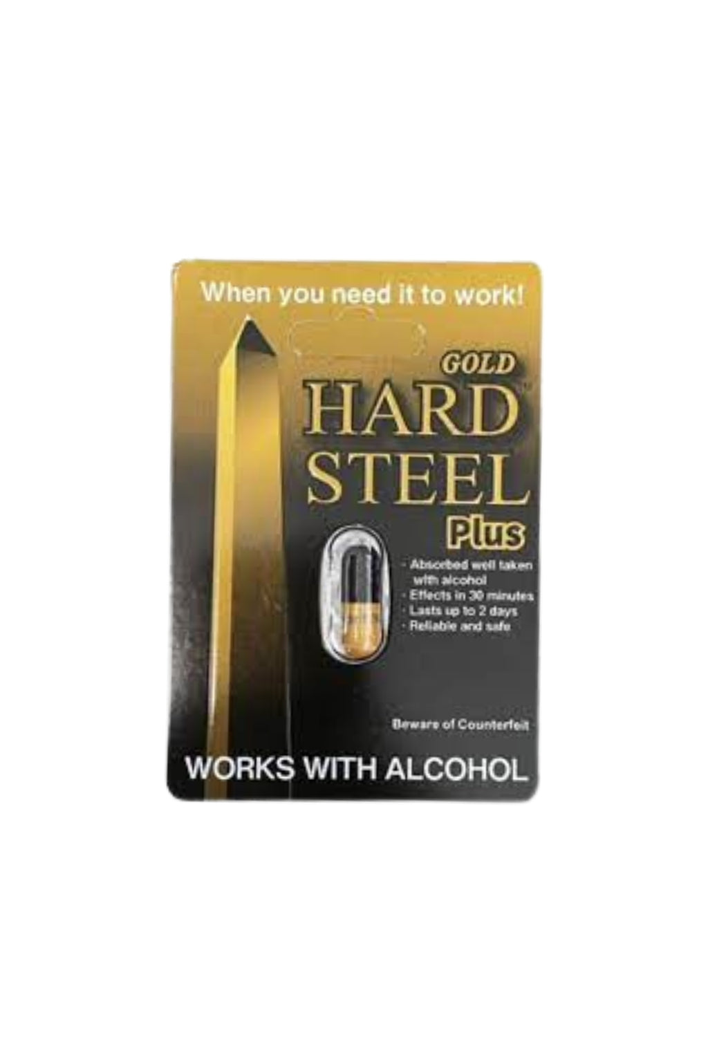 HARD STEEL GOLD PLUS PILL BOX