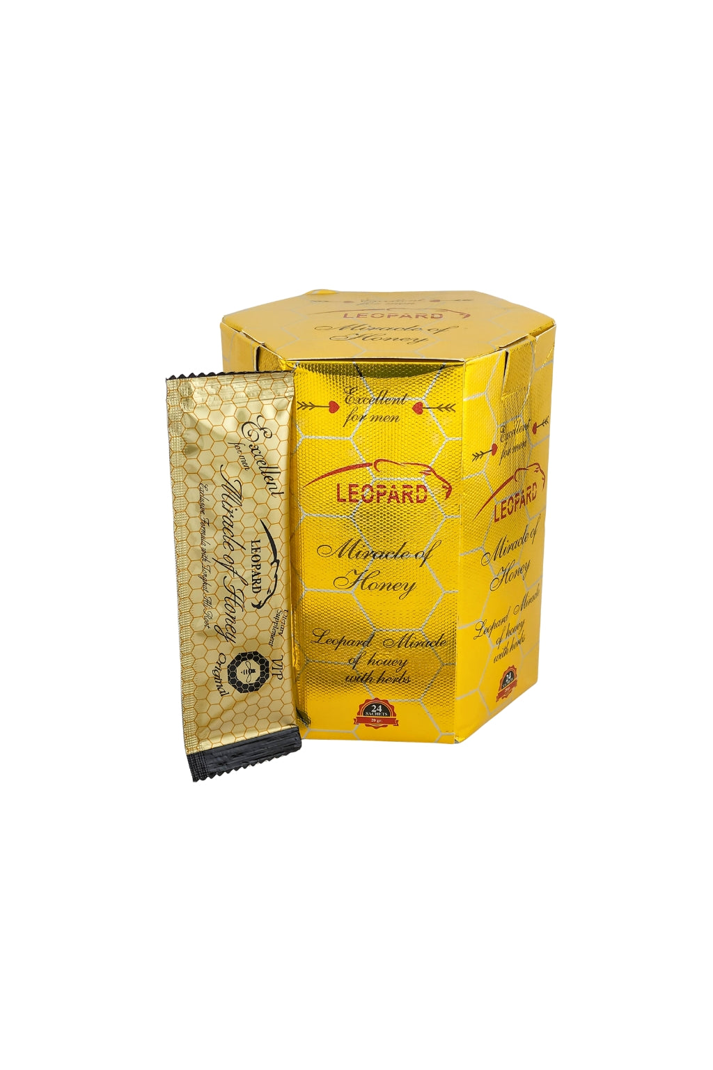 Leopard Miracle of Honey Hexagon Box