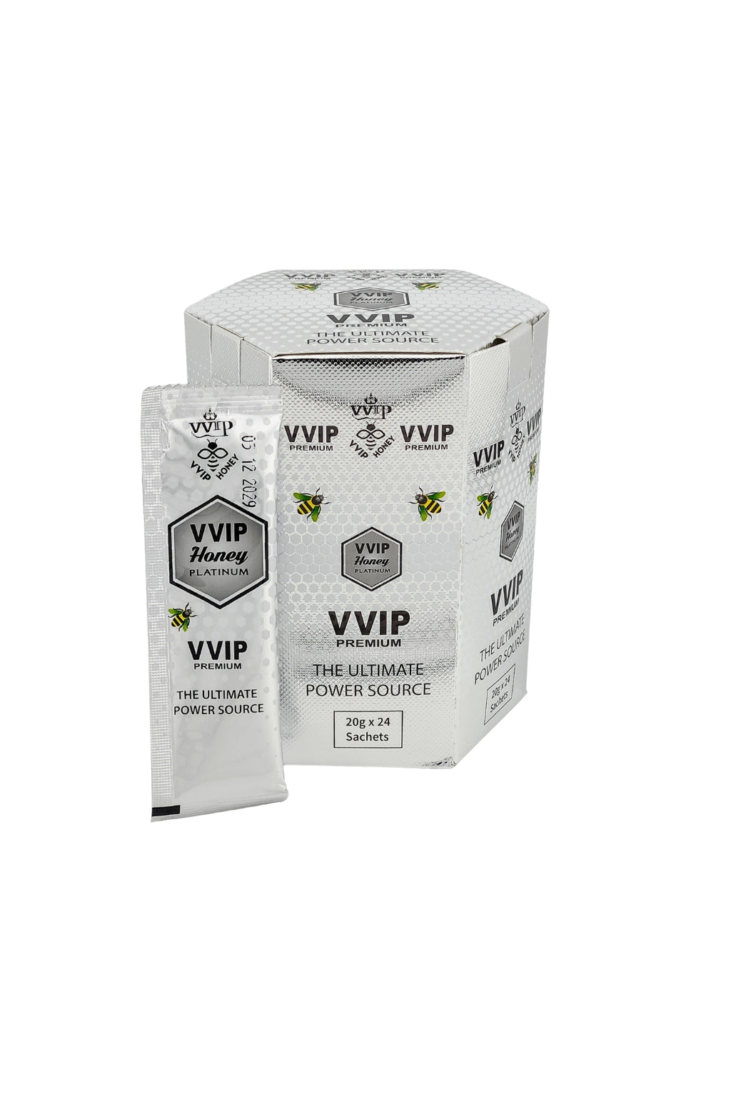 VVIP Honey Platinum Hexagon Box