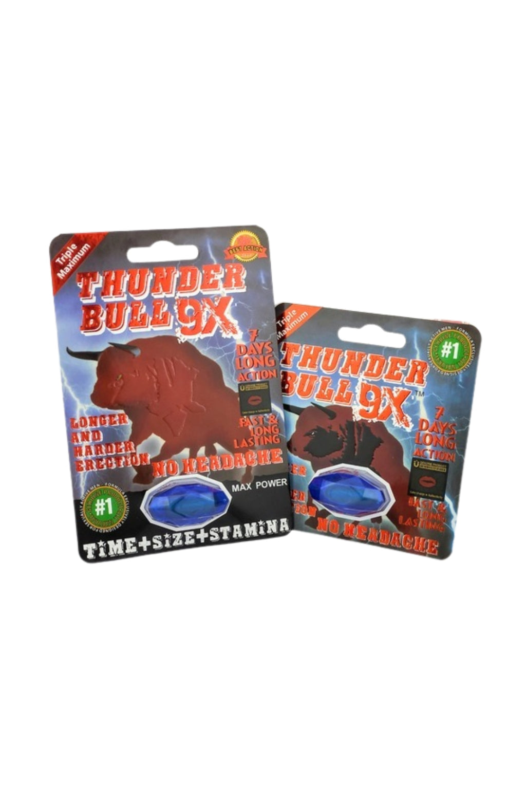 THUNDER BULL 9X (Big + Small) PILL BOX