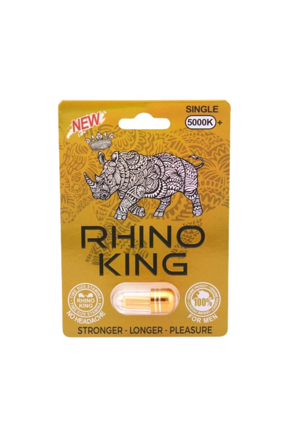 RHINO KING 500K GOLD PILL BOX