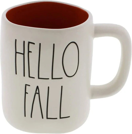 Artisan Collection Hello Fall with Orange Interior Coffee Tea Mug