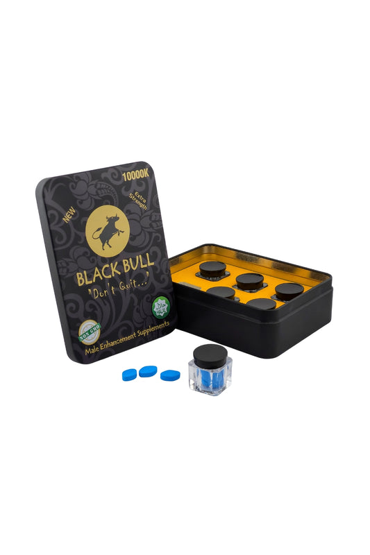 BLACK BULL 10000K PILL TIN BOX