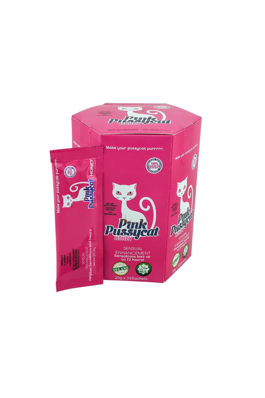Pink Pussycat Honey Hexagon Box