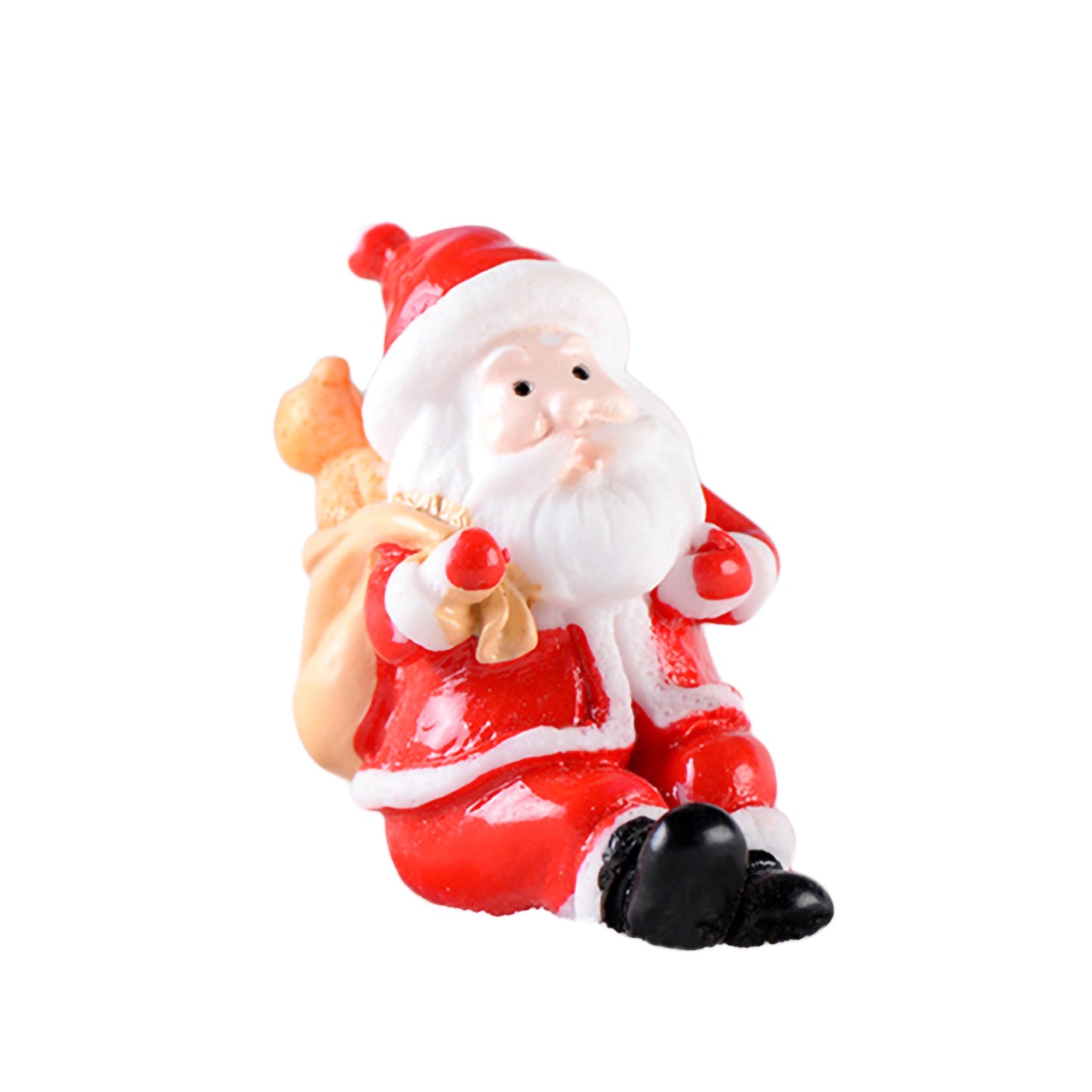 Christmas Santa Snowman Mini Figurine