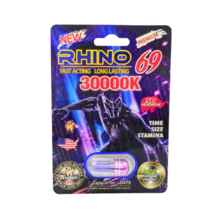 RHINO 69 30000K PILL (Blackpanther Edition) BOX
