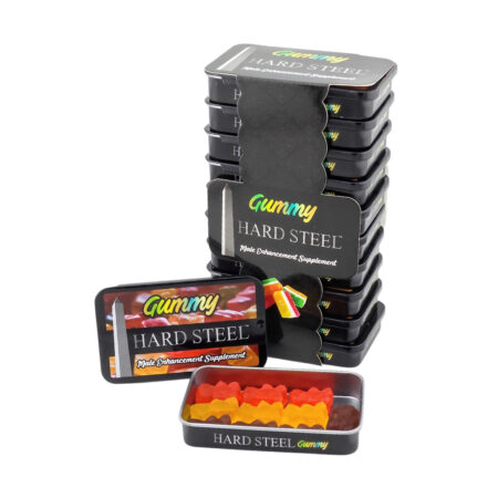 Hard Steel Gummy Tin Box (Pack of 10)