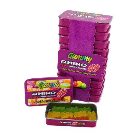 Rhino 69 Gummy Tin Box (Pack of 10)