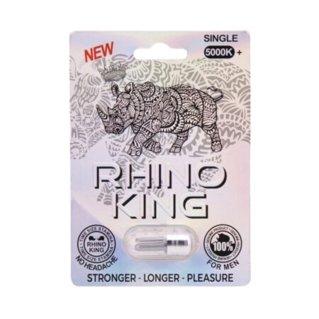 RHINO KING 500K SILVER PILL BOX