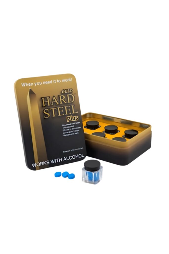 HARD STEEL GOLD PLUS PILL TIN BOX